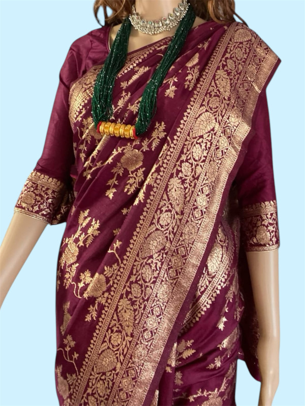 Soft Dola silk Saree with Blouse 144