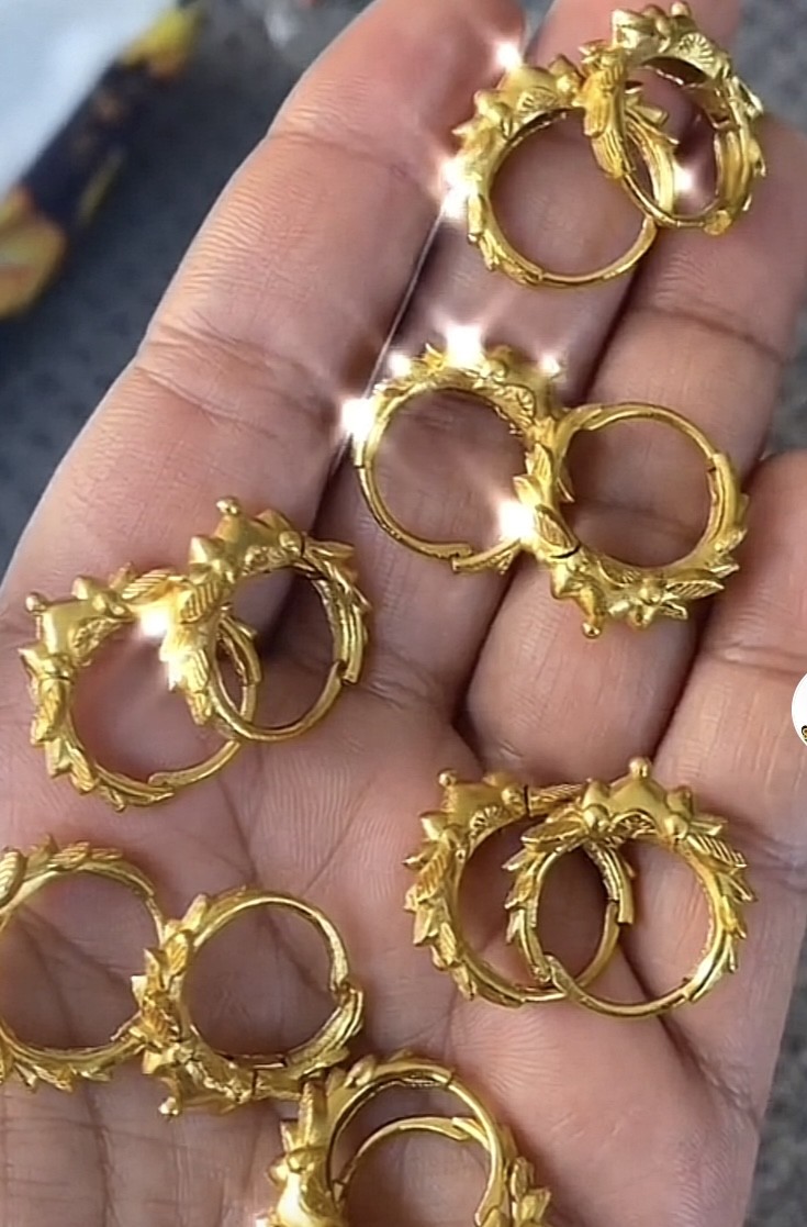 Marwadi earring gold plated