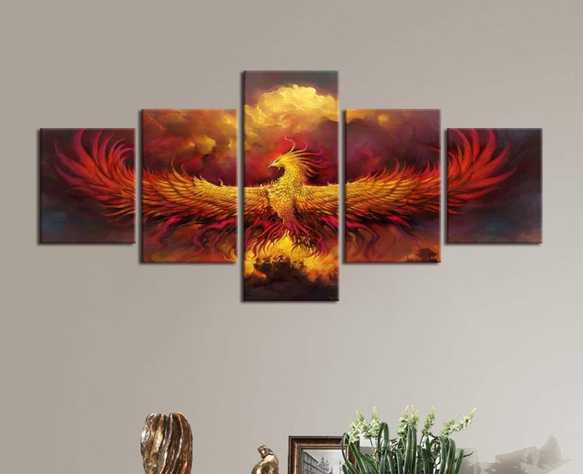 5 Pcs/panel canvas wall art ready to hang