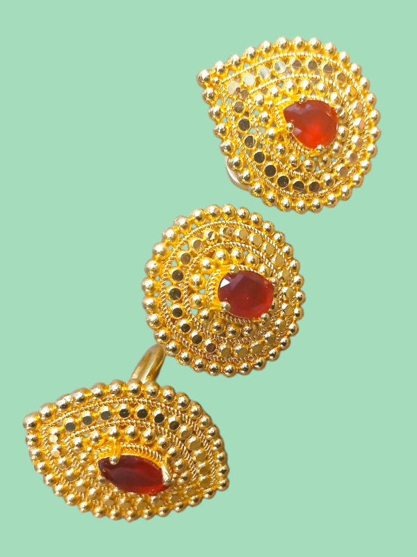 Gold Plated Finger Ring for women. Free Size