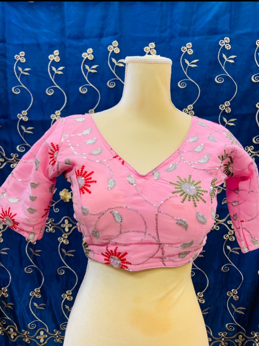 Georgette Blouse size 36 alter up Size 40