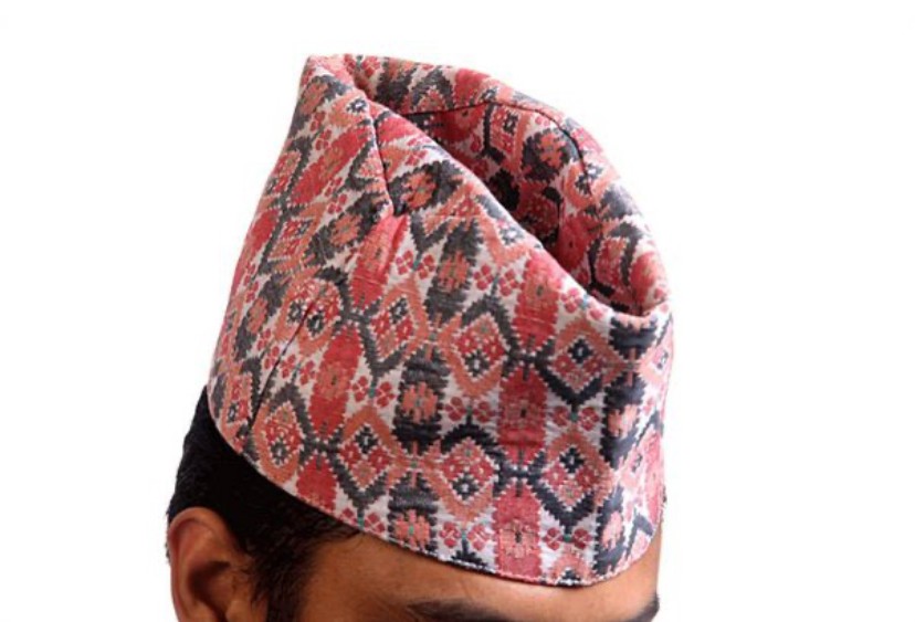 Nepali traditional Dhaka topi for men mix designs