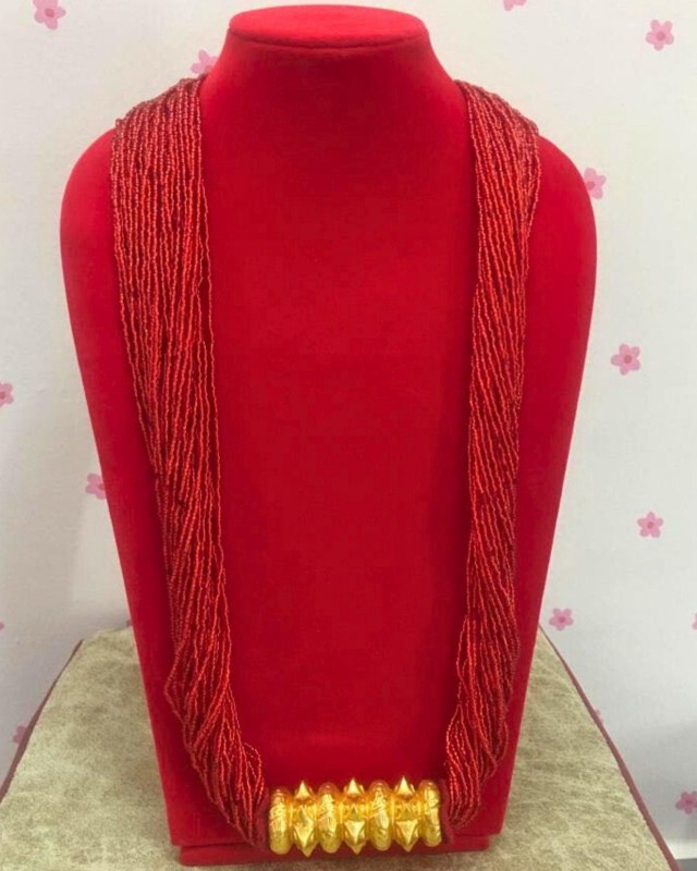 Gold Plated maile Tilahari Hand made