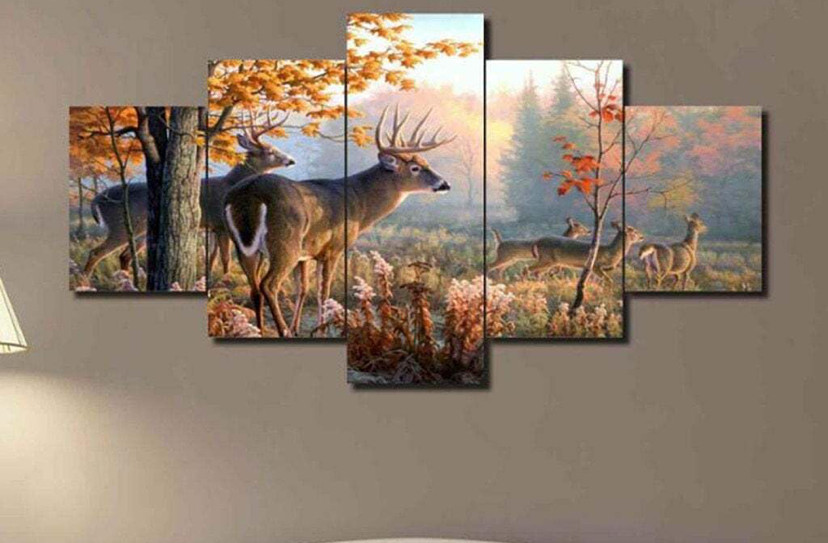 5 Pcs/panel canvas wall art ready to hang