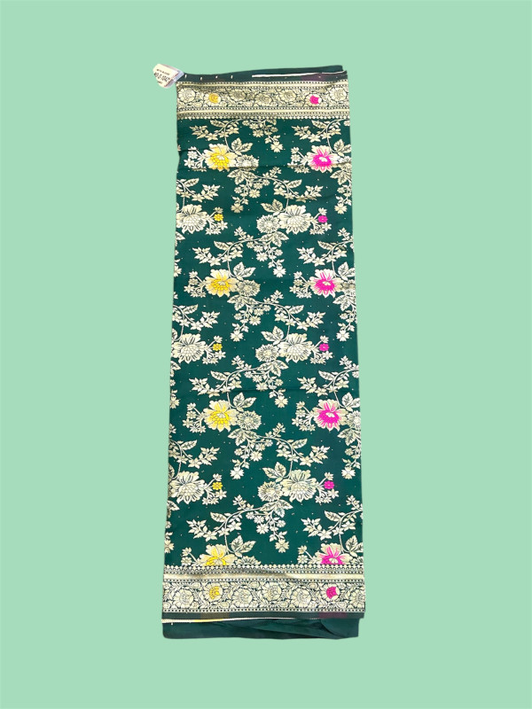 Vibrant Heritage: Authentic Kanjivaram Silk Saree with Classic Patterns 148