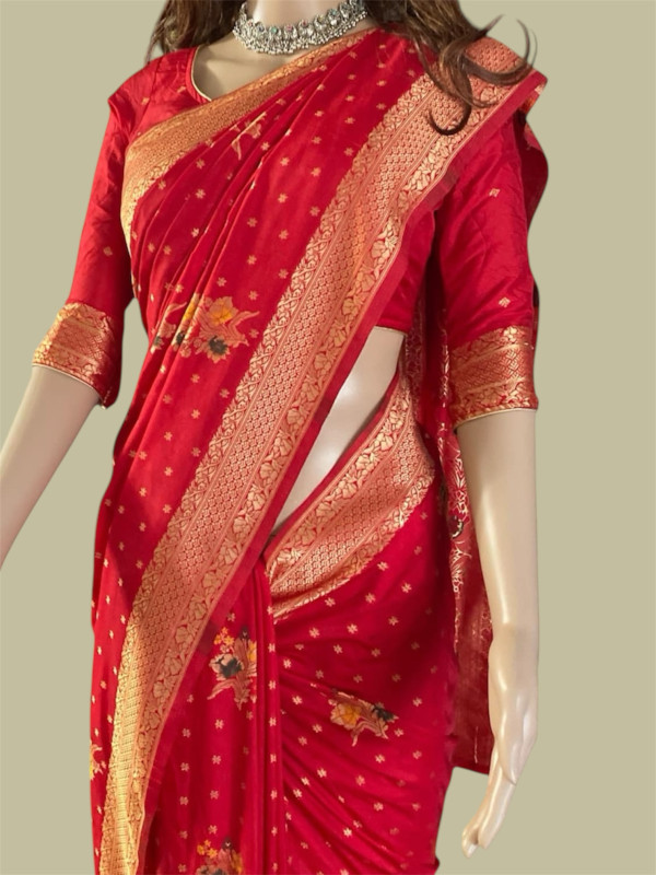 Soft Dola silk Saree with Blouse 142